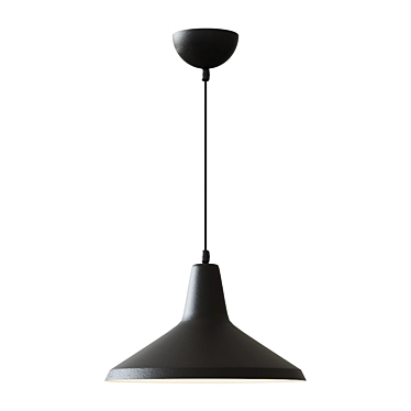 Sleek Italian Cone Pendant 3D model image 1 