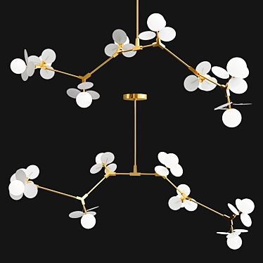 Elegant Bliss Chandelier 3D model image 1 