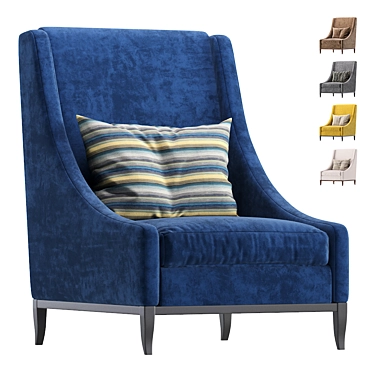 Elegant Monaco Armchair Ensuring Lasting Comfort 3D model image 1 