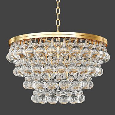 Elegant Bolzano Chandelier 3D model image 1 