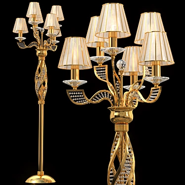 Crystal Cascade Lamp 3D model image 1 