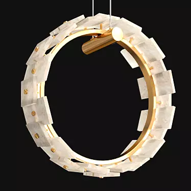 Elegant 36cm Vigga Pendant 3D model image 1 