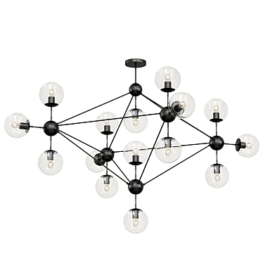 Modern Modo Chandelier | Sleek Design for Elegant Spaces 3D model image 1 