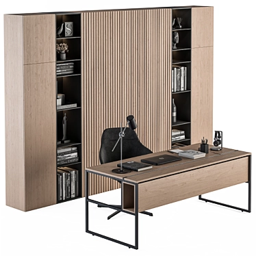 Elegant Executive Office Furniture 3D model image 1 