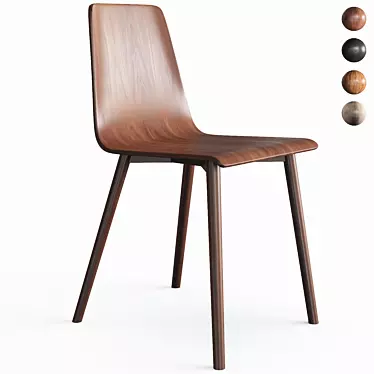 Elegant Beaman Side Chair  3D model image 1 