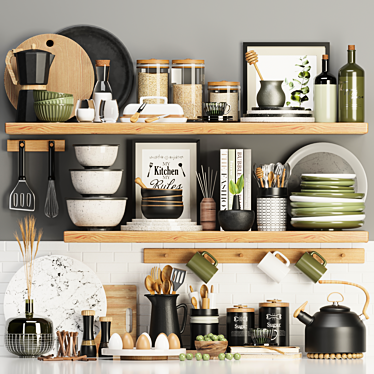 Versatile Kitchen Essentials 3D model image 1 