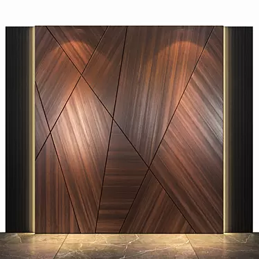 Premium Wall Panel 60: Elevate Your Space 3D model image 1 