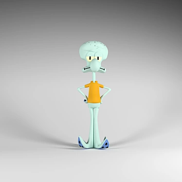 Squidward 3D Model: Corona Render 3D model image 1 