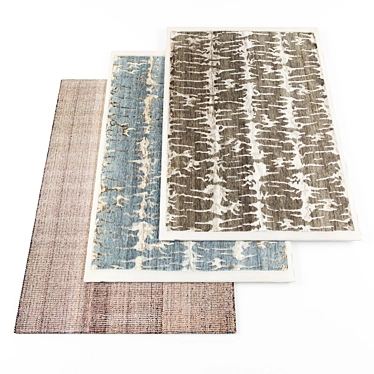  Modern Collection 4-Piece Rugs 3D model image 1 