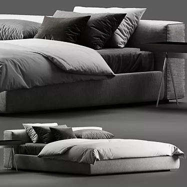 Marac Gordon Contemporary Bed 3D model image 1 