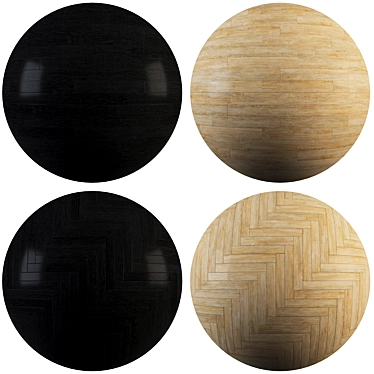 Parquet Collection 02: Standard & Herringbone Patterns - 24 Plank Variations 3D model image 1 