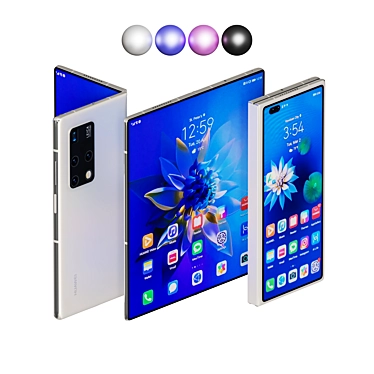 Ultimate Foldable Innovation: HUAWEI MateX2 3D model image 1 