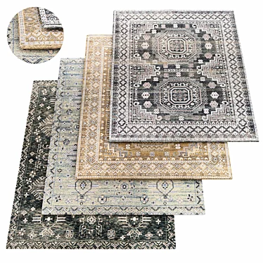 Elegant Almeria Rug 3D model image 1 