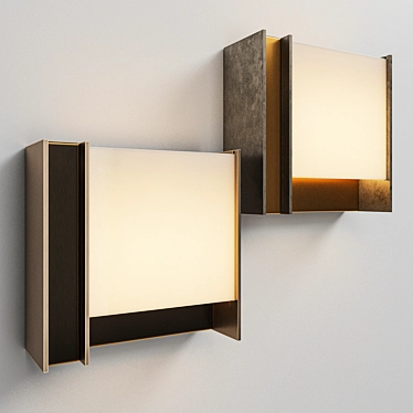 Venicem Glam Wall Lamp - Elegant Lighting Solution 3D model image 1 