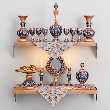 Enamel Decor Set | High-quality 3D Models 3D model image 1 