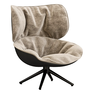 Sleek TABANO Armchair by B&B 3D model image 1 
