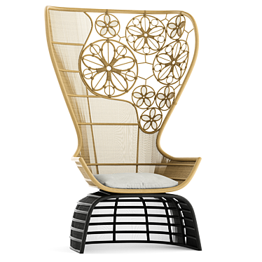 Elegant Crinoline Armchair by B&B Italia 3D model image 1 