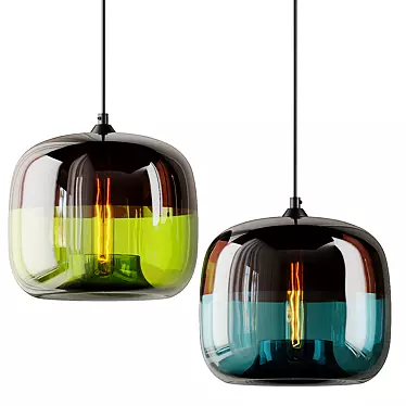 Modern Nordic Art Deco Colorful Hanging Glass