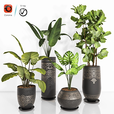Tropical Marvel Indoor Plant 3D model image 1 