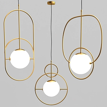 SKANDI Charade Pendant Light 3D model image 1 