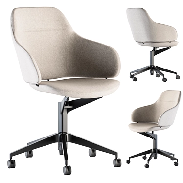 ErgoFlex Office Chair Set 3D model image 1 