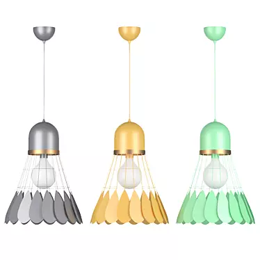 Modern Nordic Badminton Pendant Lights 3D model image 1 