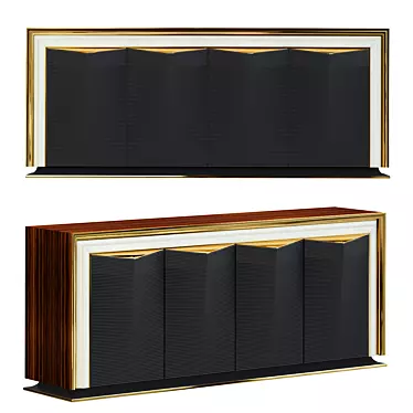 Aqua Dream Chest: Stylish Storage for Your Home 3D model image 1 
