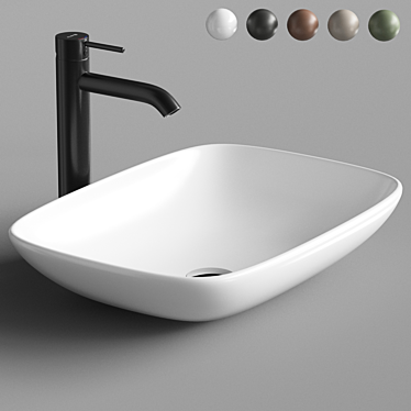 ArtCeram LA FONTANA LFL006 - Elegant Rectangular Basin 3D model image 1 