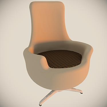 Cozy Plush Sitting Chair 3D model image 1 
