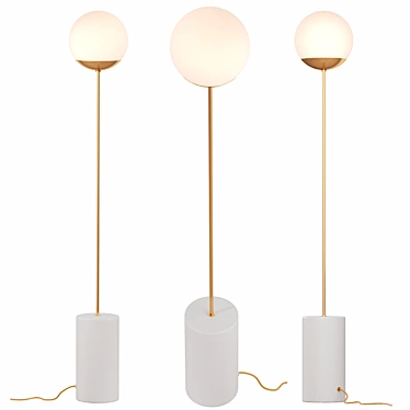Sleek Line Floor Lamp 3D model image 1 