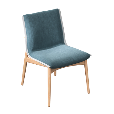 E004 Embrace Chair: Oak & White Oil 3D model image 1 