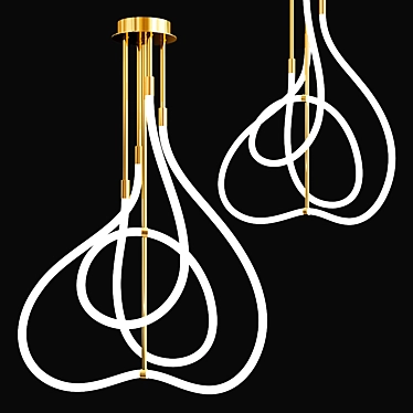 Elegance Redefined: GLORIFY C Chandelier 3D model image 1 