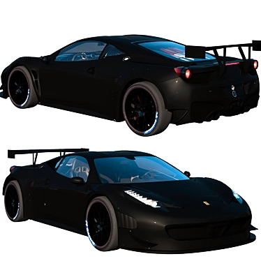 Ferrari 458 GT3: 2015 Racing Powerhouse 3D model image 1 