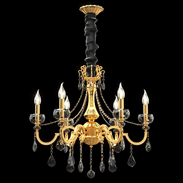 Woderfall Crystal Chandelier 3D model image 1 