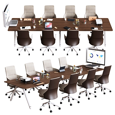 Steelcase POTRERO415 Conference Table 3D model image 1 