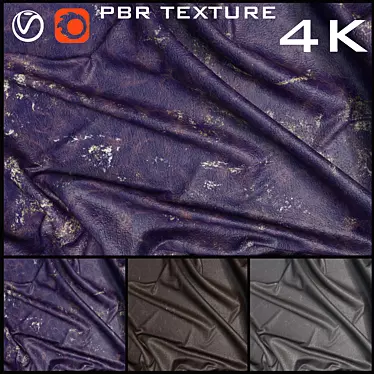 Premium Leather Textures Pack 3D model image 1 