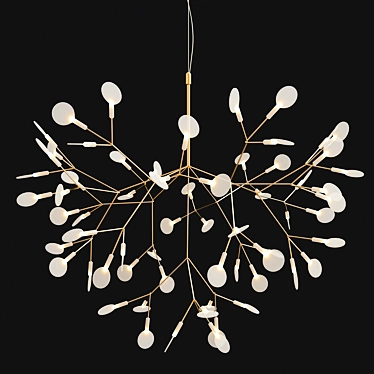 Ethereal Blossom Chandelier 3D model image 1 