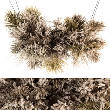  Serene Hanging Dried Pendant Set 3D model image 1 