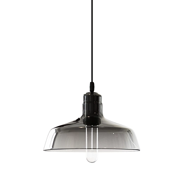 Sleek Bowery Pendant Lamp 3D model image 1 