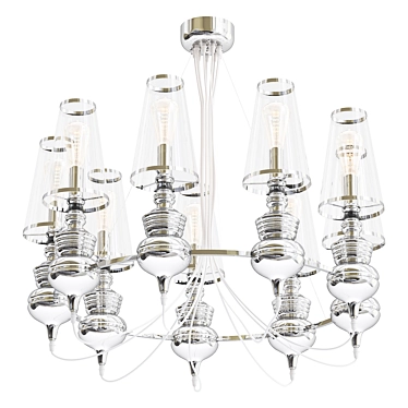 Elegant Anna Maria Chandelier 3D model image 1 