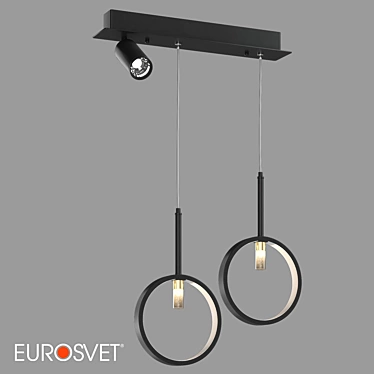 Eurosvet Verge Suspended LED Luminaire 3D model image 1 