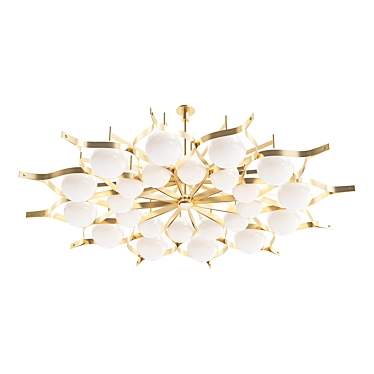 Vintage Wright Chandelier 3D model image 1 