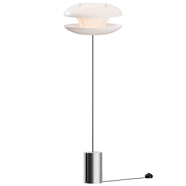 Sleek Yoyo Floor Lamp - Modern Lighting Solution 3D model image 1 