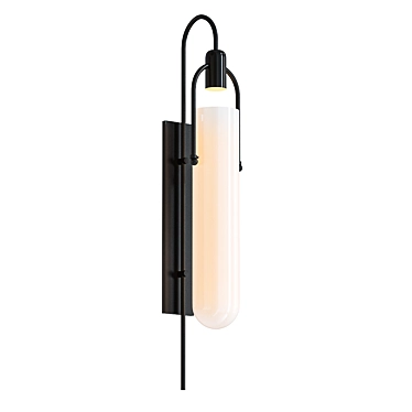 Modern Arc Well Sconce 3D model image 1 