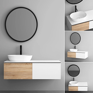Modern Bathroom Cabinet | No. 119 | 1200x500x380mm 3D model image 1 