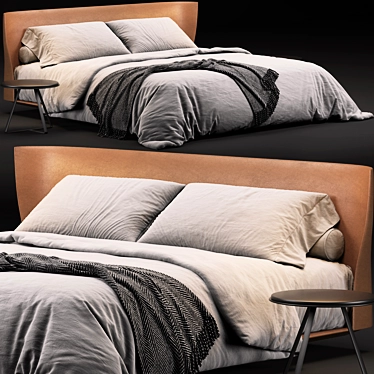 Luxurious B&B Italia Alys Bed 3D model image 1 