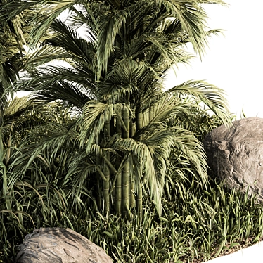 Tropical Oasis Garden Set 3D model image 1 