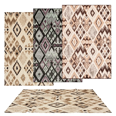 Versatile Rug Set: 6 Designs with VRayFur & Displacement
Dynamic 3D Rug Set: 6 Variants 3D model image 1 