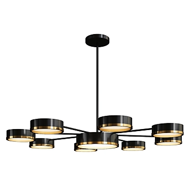 Elegant Gonzaga Chandelier 3D model image 1 