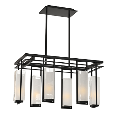 Perimeter Chandelier: Modern Elegance 3D model image 1 